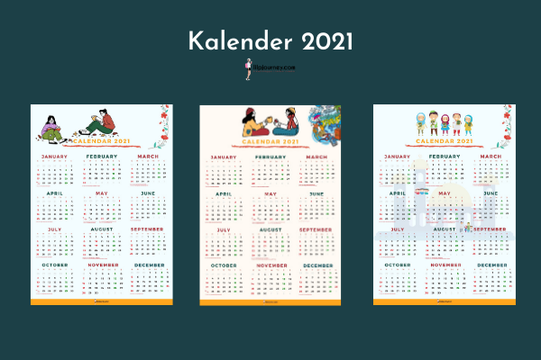 Template kalender 2021